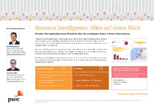 Business Intelligence: Alles auf einen Blick